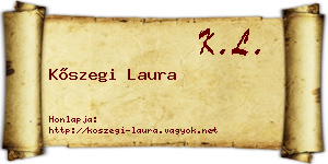 Kőszegi Laura névjegykártya